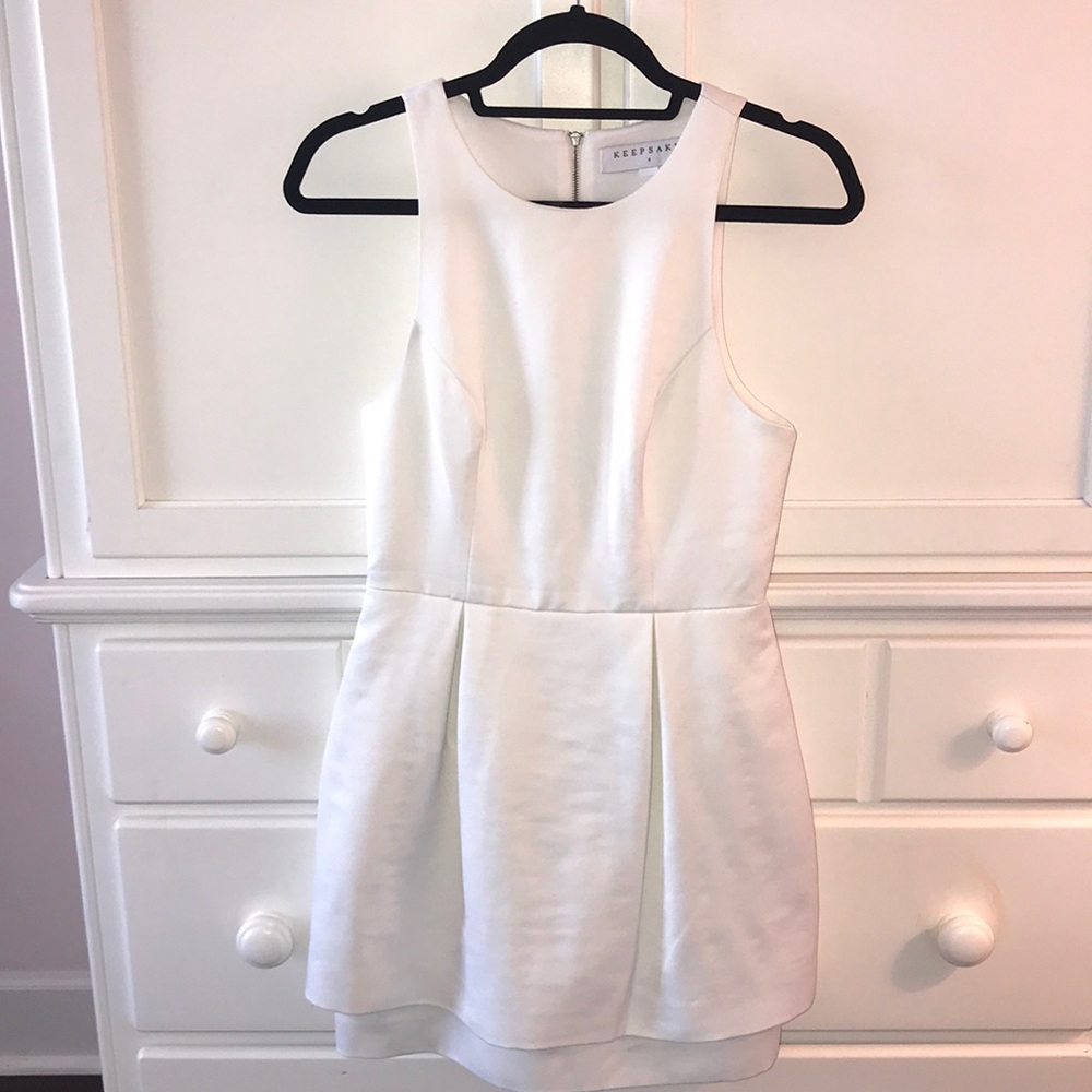 Keepsake White Tulip Shaped Dress